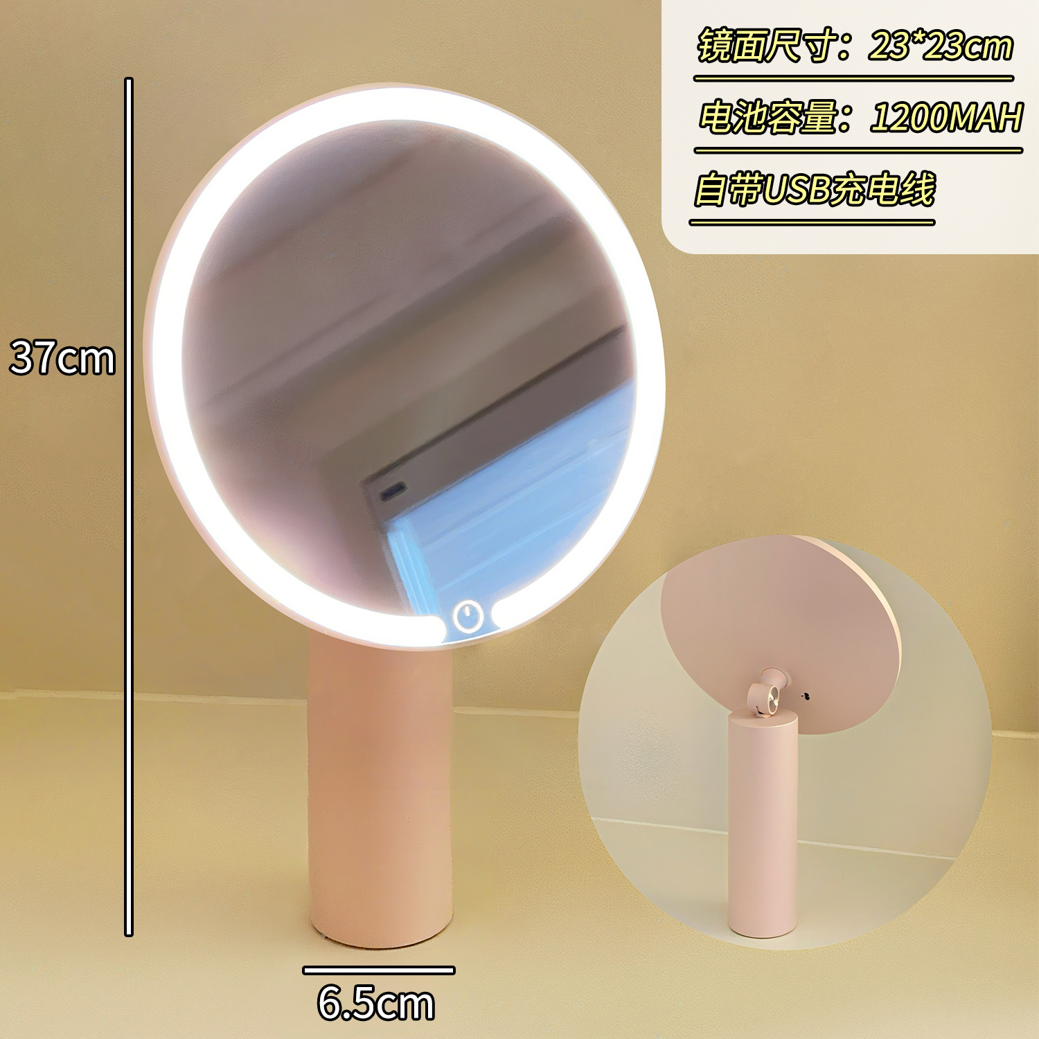 Espejo espejo de maquillaje led con luz de primera calidad espejo de maquillaje vertical de escritorio de escritorio dormitorio de hogar dormitorio de oficina