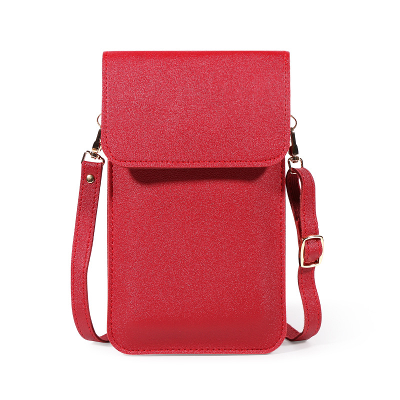 2023 moda nuevo todo-fósforo nicho mini bolso del teléfono de las mujeres simple casual color sólido diseño bolsa de mensajero al por mayor