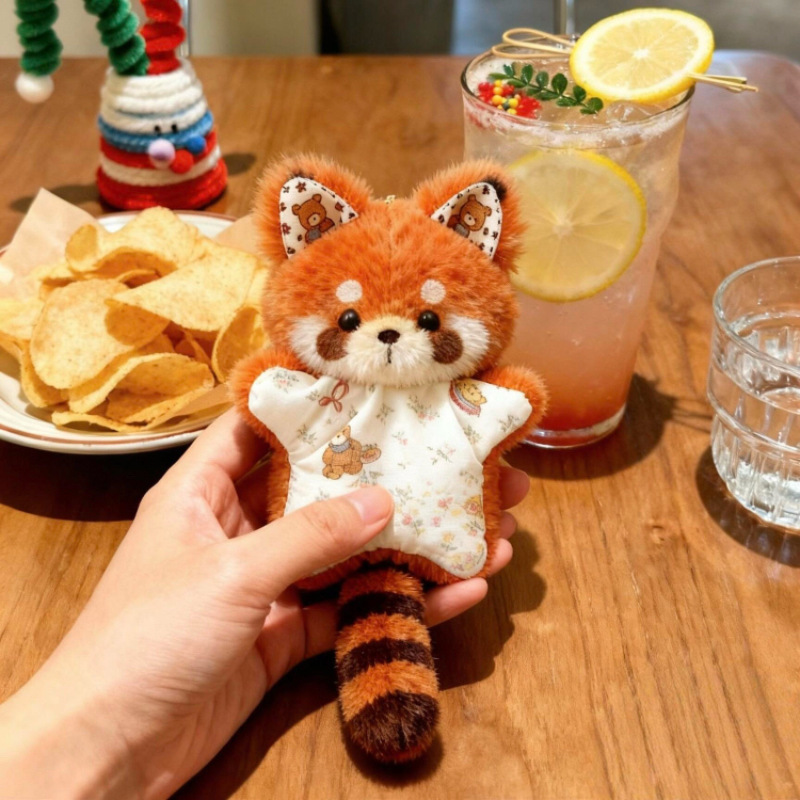 DIY curar lindos mapache toallas pacificadoras bolsas de material de frijoles bolsas colgantes de peluche para parejas amigos regalos creativos