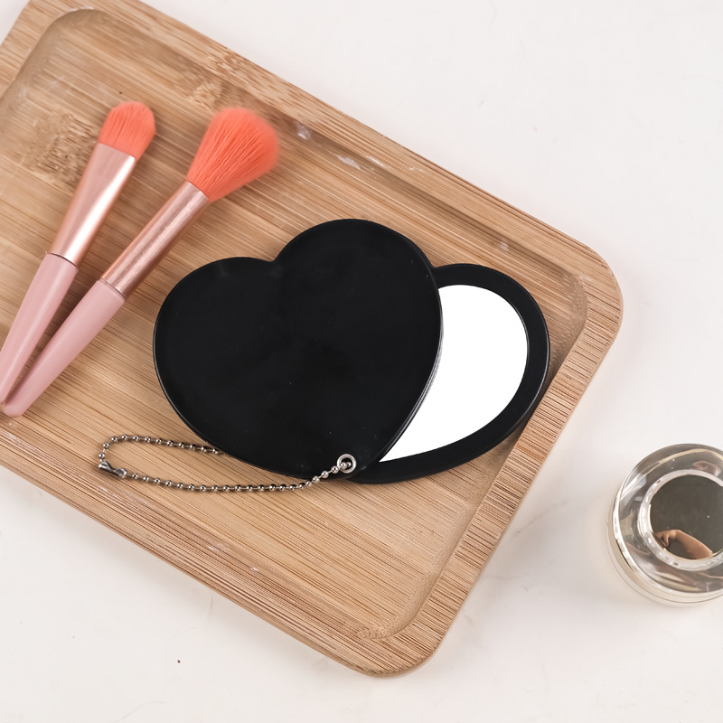 Rotar el amor mini portátil espejo de doble cara espejo de alta definición del dormitorio de maquillaje espejo colgante espejo pequeño