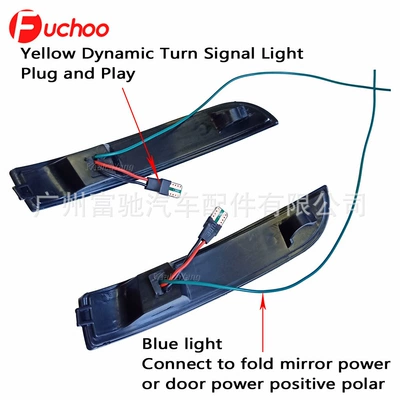 signal LED reversing rearview mirror – Dönmə işıqları