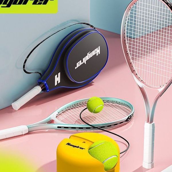 厂家直销网球训练器免注水底座铝合金网球拍带绳网球