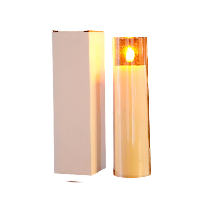 Cross-border acrylic candle light wick electronic candle wedding venue atmosphere layout decoration luminous ornaments