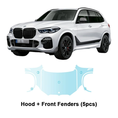 Cross-border exclusive for BMW Automotive Film - tpu-transparent-protective-film-bmw-x5mf95-competition-version-20-22-cover-front-leaf-plate-tpu-protective-film