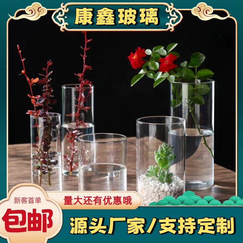 [Производственная настройка] Настольный маленький цветочный горшок для комнатных растений, прямая бутылка для мха, экологическая бутылка из высокоборосиликатного стекла для гидропоники