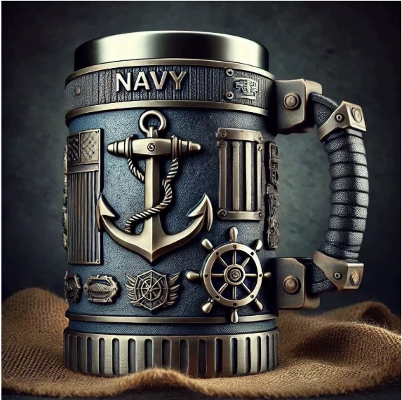 跨境新款 Military 3D Mug军事 3D 不锈钢马克树脂咖啡杯军事主题|undefined