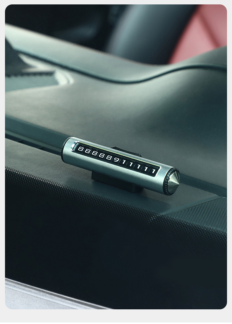 【Premium Selection】Temporary Parking Number Plate for Car, Car Phone Number Plate, Window Breaker, Safety Hammer, Car Accessories