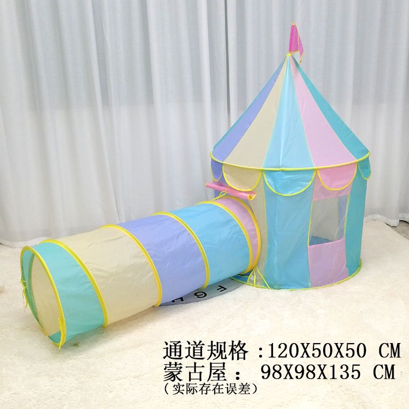 Tienda de los niños interior entrenamiento escalada sensorial kindergarten equipo educación temprana plegable macaron costura princesa