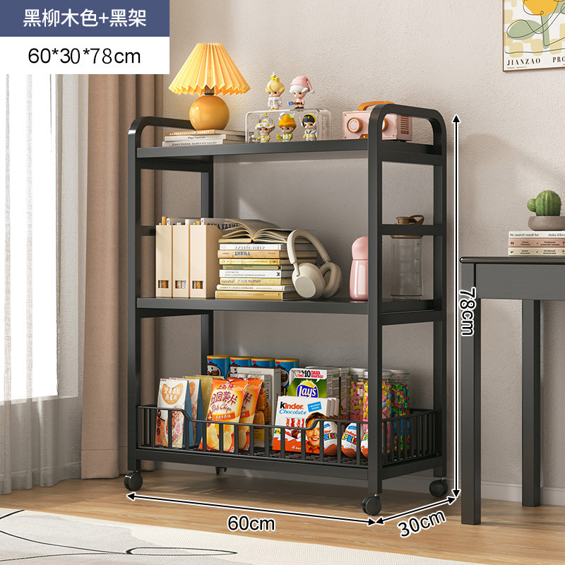 Estantería estante de piso gabinete de libros para niños escritorio en casa simple sala de estar de madera maciza Almacenamiento de libros de múltiples capas