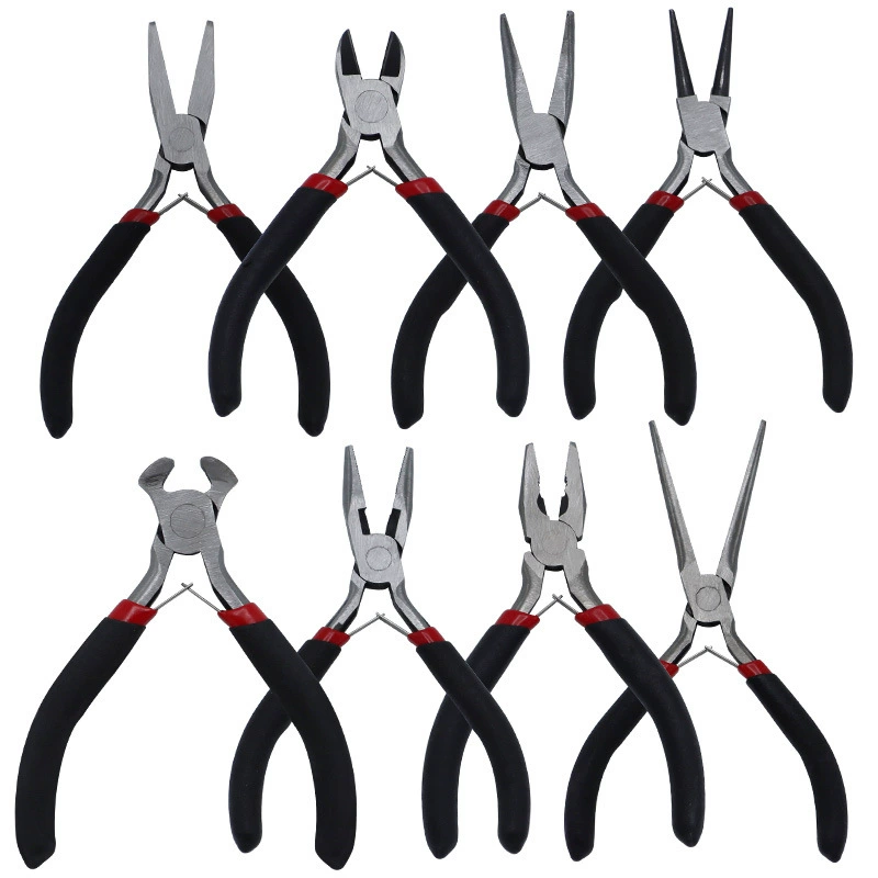 Плоскогубцы ручной работы Инструменты для рукоделия многофункциональные маленькие остроконечные плоскогубцы диагональные плоскогубцы плоские плоскогубцы для резки проволоки плоскогубцы для прокатки игл Плоскогубцы с одним кольцом