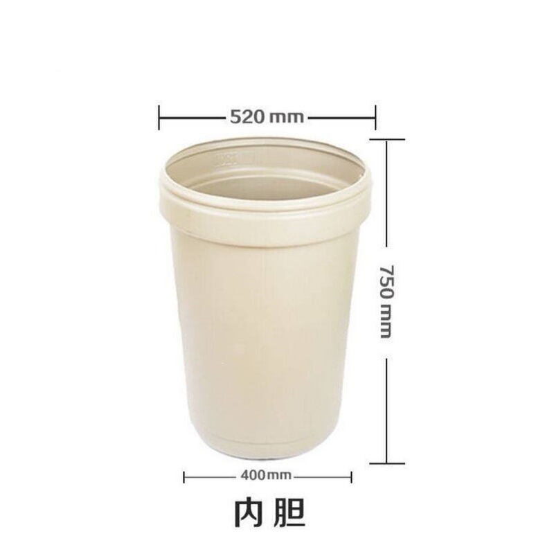 Manufacturer's In-Stock Underground Trash Can, 120-Liter Stainless Steel Round Underground Foot-Operated Low-Temperature Resistant Trash Bin