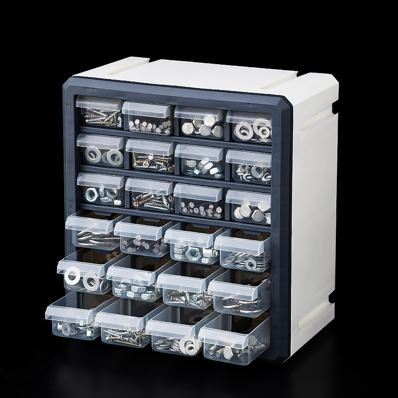 抽屉式零件盒收纳盒配件螺丝盒零件柜抽屉式元器件分类收纳