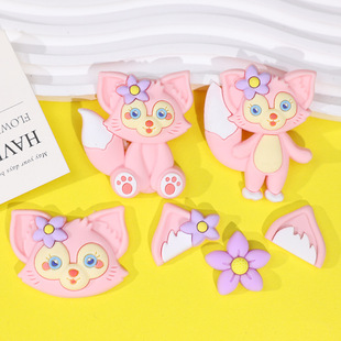 Blush lingnabel Fox cream epoxy phone case PVC flexible glue imitation resin DIY material accessories epoxy