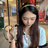 Telescopic fashionable headband, scalloped non-slip hairpins to go out, handheld foldable hair accessory, internet celebrity, Korean style