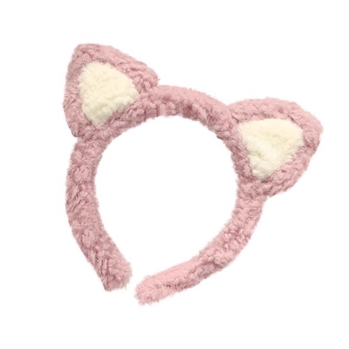 Plush cat ears wash face headband female cute headband makeup internet celebrity headband hair bundle hairpin hairband headdress
