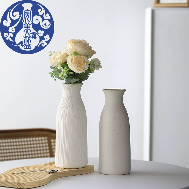 Производители Nordic ins креативная керамическая ваза минималистичный гидропонный цветочный аппарат для свежего домашнего украшения Трансграничная цветочная композиция крем