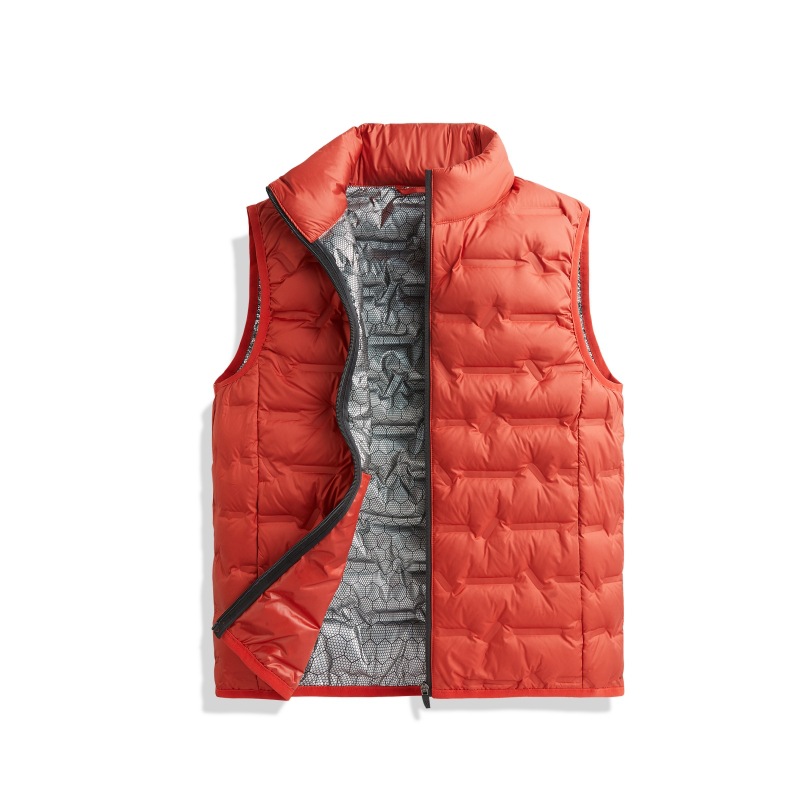 Chaleco de pluma para hombre casual hollow universal color sólido casual sin mangas chaqueta de pluma para hombre casual hollow para hombres y mujeres