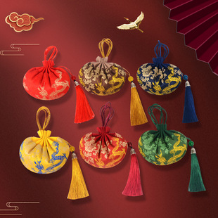 龙年中国风香包流苏汉服礼品福袋随身挂件古风荷包龙纹香囊空袋-阿里巴巴