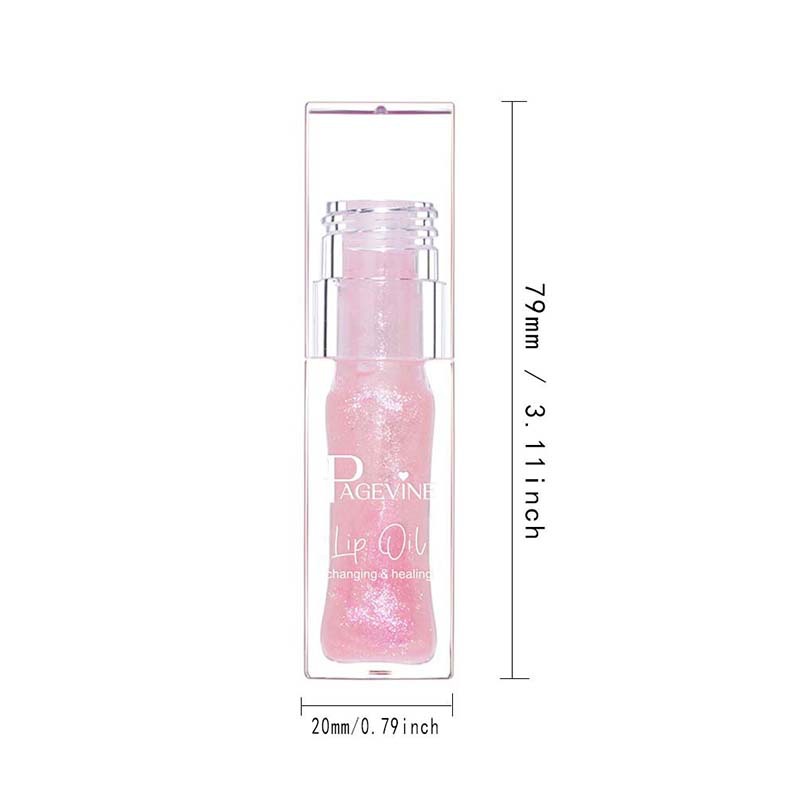 Aceite labial PAGE VINE transfronterizo que cambia de color con la temperatura, 8 colores, brillo labial que cambia de color, cuidado labial, maquillaje labial, brillo labial efecto agua