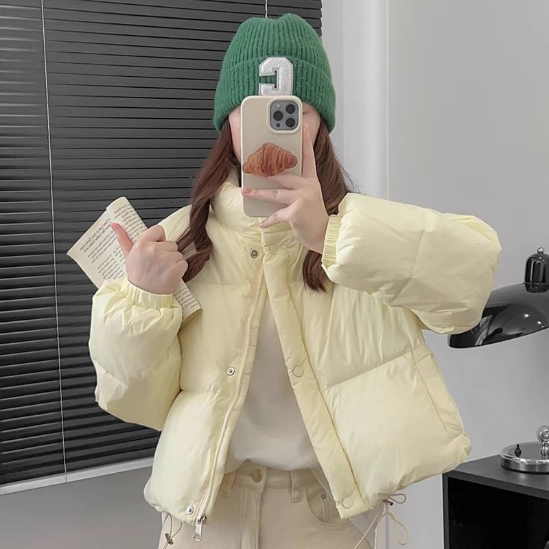 2025年短款棉服女冬季学院风外套立领爆款学生加厚新款棉衣潮|undefined