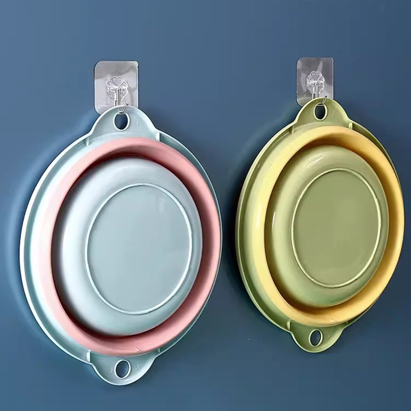 新しいシリコーン折りたたみ洗面器家庭用プラスチック洗面器ポータブル旅行圧縮折りたたみ洗面器大型プラスチック洗面器|undefined
