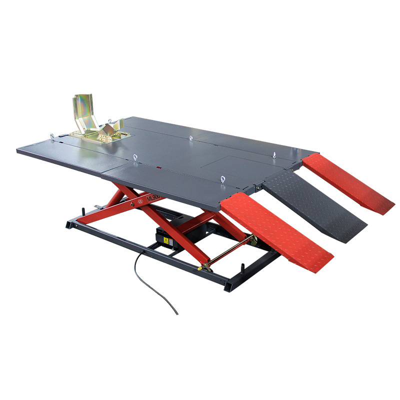 Reparación de motocicletas elevación de tijera mantenimiento plataforma de reparación de motocicletas