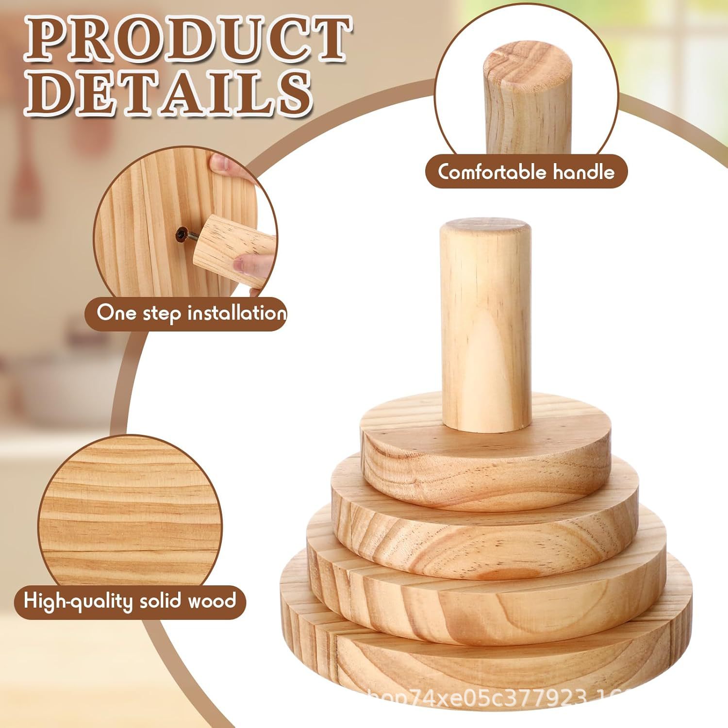 木质diy陶瓷模具手工制作带手柄木质陶器工具架陶瓷碗盆模具架