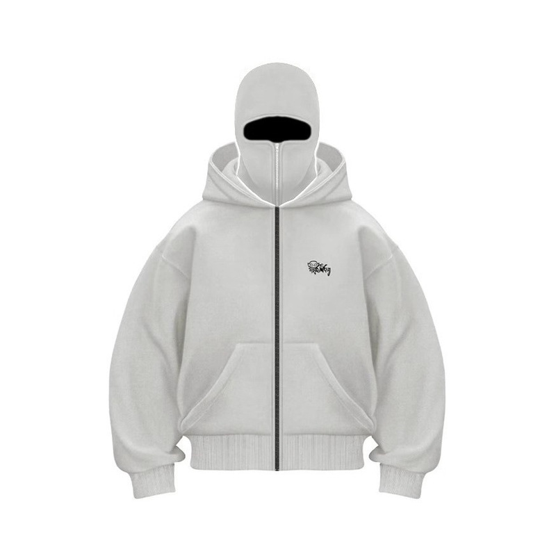 Amazon Aliexpress Fleece Double Layer Hooded Design Zipper Cardigan Sweatshirt Cross-Border Trendy Fashion Jacket Amazon Aliexpress Fleece Double Layer Hooded Design Zipper Cardigan Sweatshirt Cross-Border Trendy Fashion Jacket