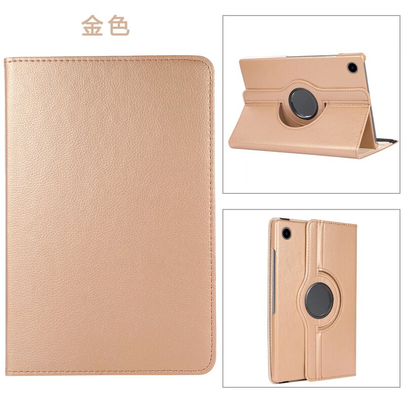 Suitable for Samsung Galaxy Tab A8 2021 litchi pattern rotating 10.5 inch flat panel protective cover
