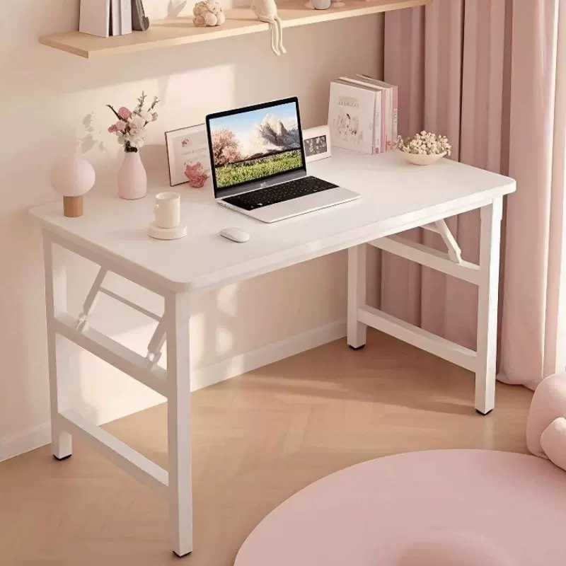 电脑桌家用台式可折叠桌子长方形小户型学生学习书桌简易办公桌子