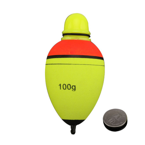 EVA two-color photoelectronic float, silver carp and bighead carp float, sea fishing, night fishing, eye-catching large buoyancy, rock fishing float, long-distance casting float, big belly float