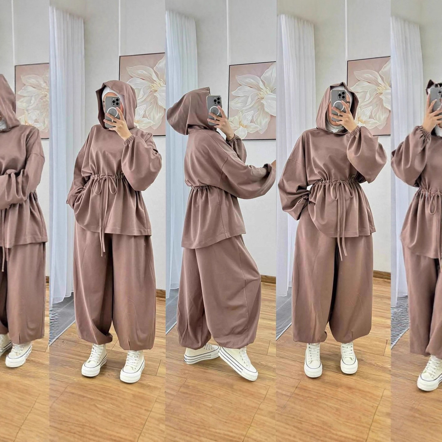 Cross-border 2025 Fall/Winter New European American Foreign Trade Women's Clothing Commuting Sports Casual Hooded_ecoleips.com