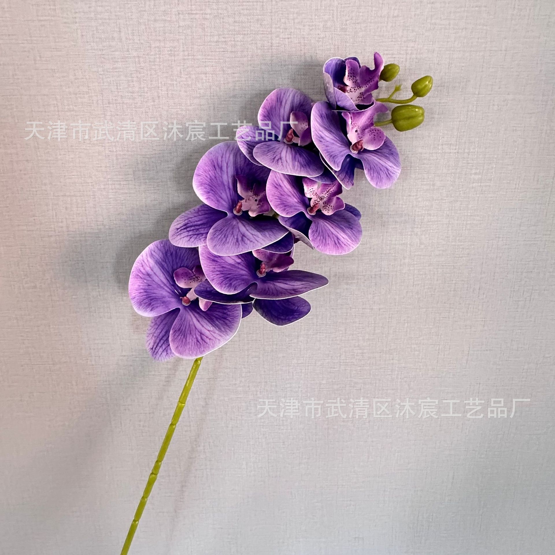 3D 7-cabeza Phalaenopsis mano-sensación de película Phalaenopsis venta al por mayor boda hogar decoración floral tiro flor material