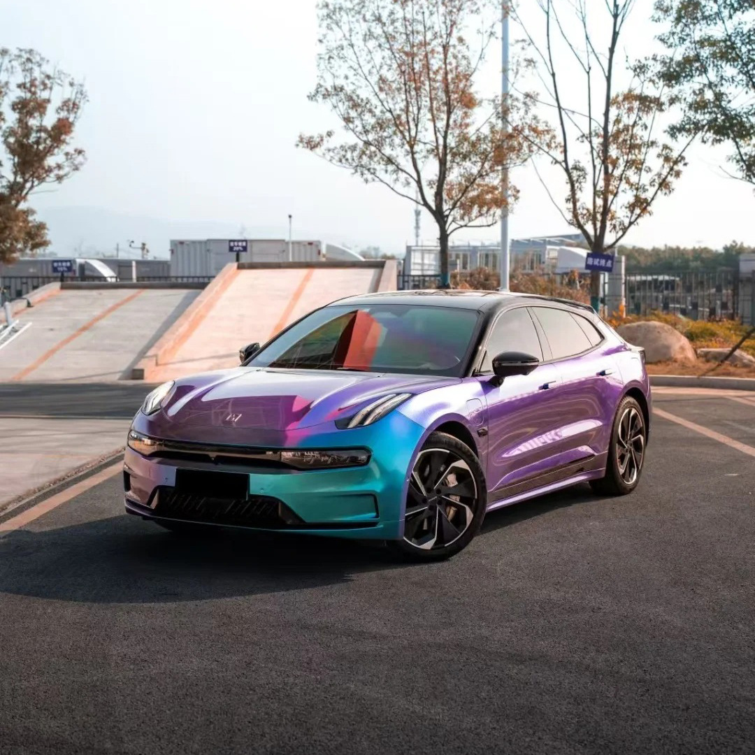Pet Glossy Diamond Purple Charm Blue Car Color Changing Film Color Changing Film Carwrapfilm Personalized and Durable
