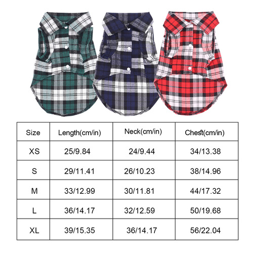 Pet Grid Shirt Dog Clothes Summer Thin Breathable Puppy Clothing Bichon Small Dog T-shirt Cat Clothes
