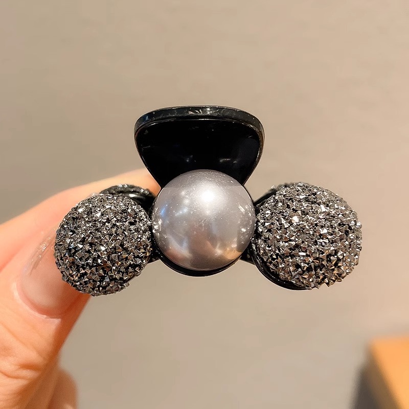 Clip de agarre de cola de caballo alta fijación artefacto de diamante de agua pequeño cráneo trasero clip de pescado de cabello de cabello de cabello de cabello de mujer