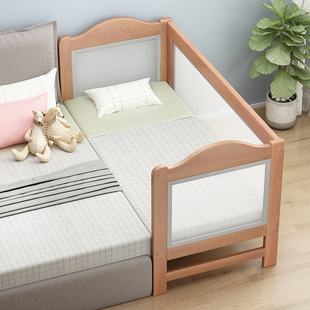 ft beech children's bed boys and girls single with guardrail baby baby crib stitching big bed plus wide side bed extension