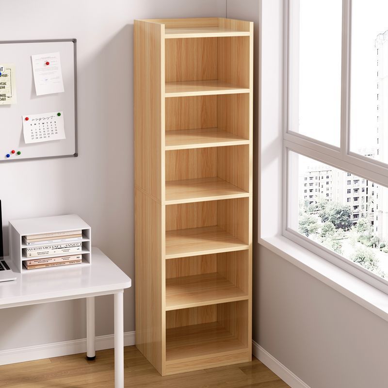 Bookshelf, storage rack, floor-standing, simple household small storage narrow gap bookcase, corner desk beside wall, tiered shelf