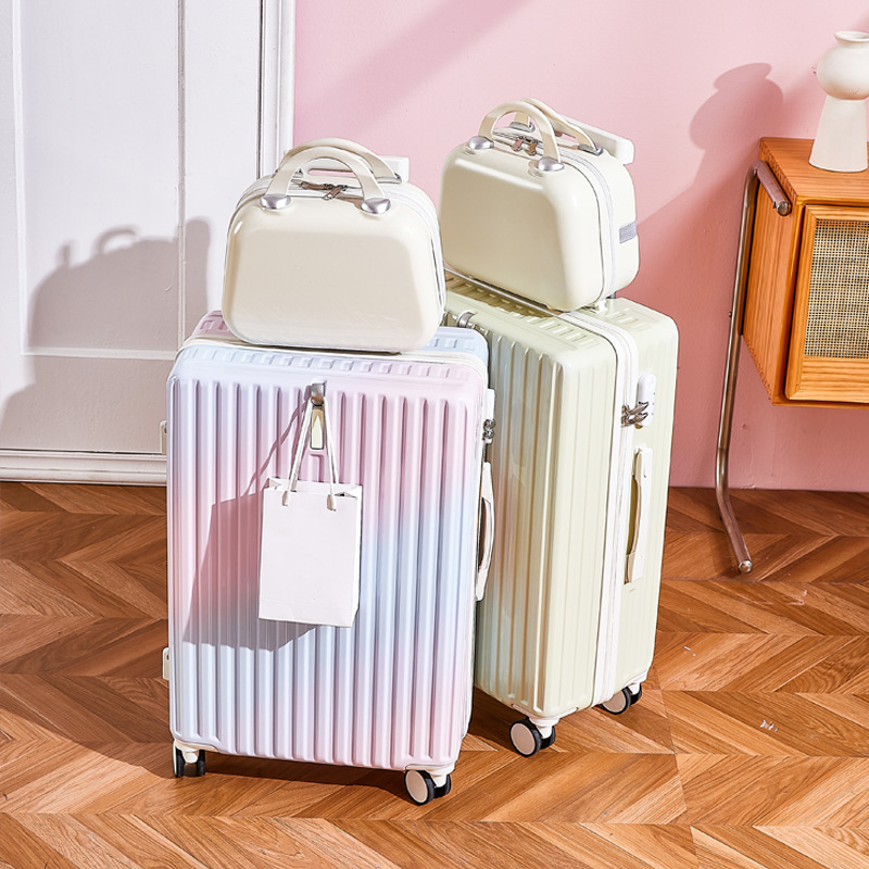 [Fábrica de selección estricta] maleta de color gradiente para mujeres 28 gran capacidad estudiantes contraseña de viaje