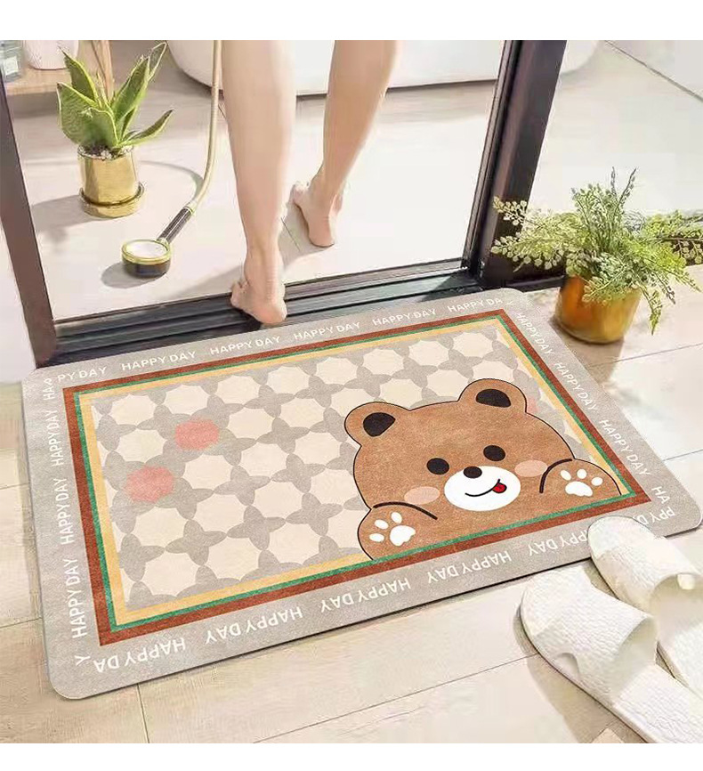 硅藻泥地垫,浴室地垫,吸水地垫,速干垫,进门垫