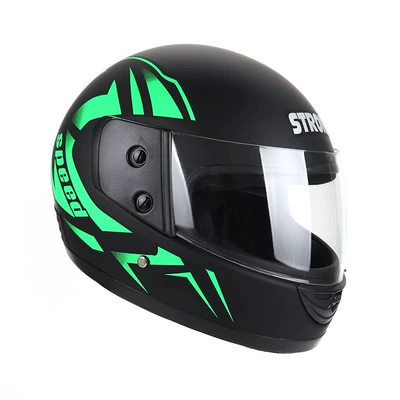 Cross-Border Electric Vehicle Helmets, Electric Motosiklet kaskı (dəbilqə) - green-lightning-without-scarf