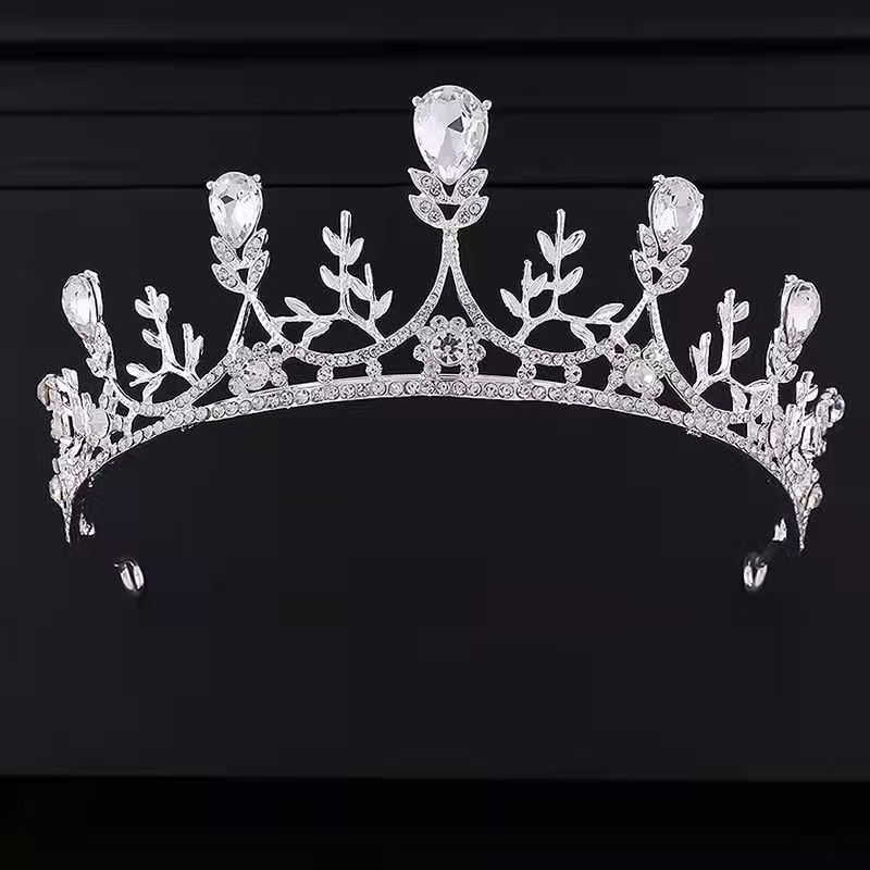 Moda princesa corona fiesta fiesta corona de cumpleaños novia principal vestido de novia corona accesorios para el cabello vestido de reina corona