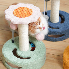 Cat climbing frame small cat toy cat scratching board cat jumping platform creative sunflower sisal cat scratching post cat supplies wholesale