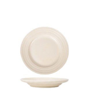 Plato de cerámica simple personalizado Plato de sombrero de paja de color bajo vidriado Exportación transfronteriza Plato de filete exclusivo Plato redondo Vajilla de cerámica image 14