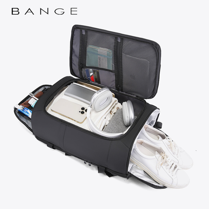 Bange Herren Rucksack Mit Laptopfach Für Reise Und Outdoor_voghion.com