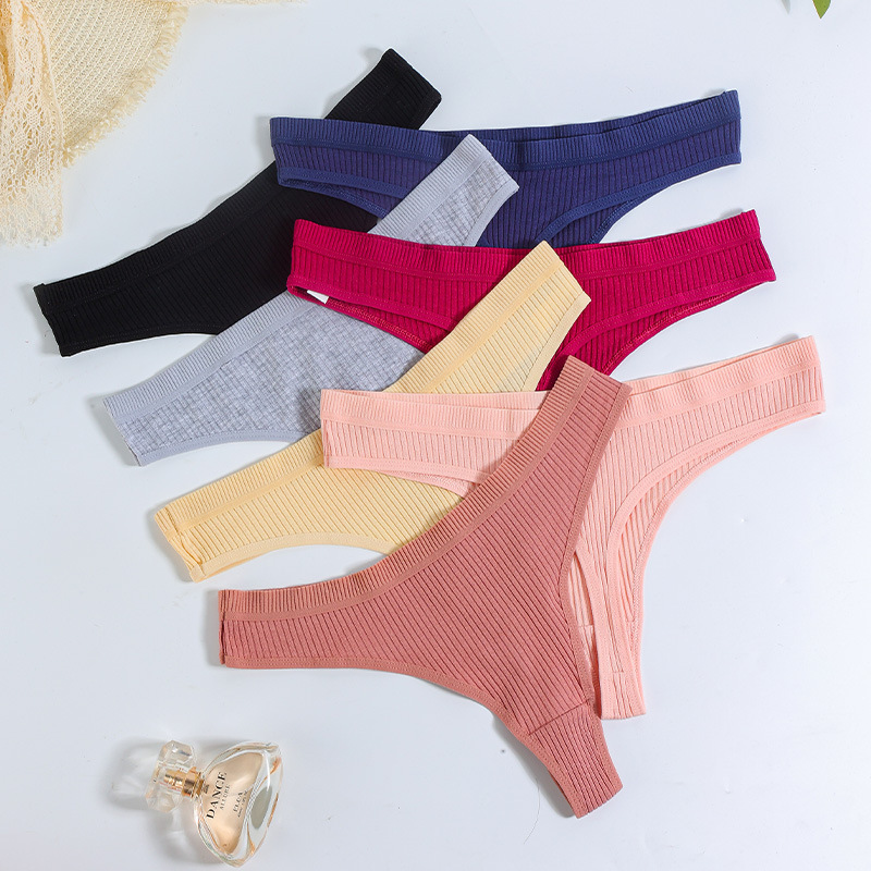Cross-Border European and American Women's Thong Seamless Comfortable Large Size Underwear Women's Low Waist Bikini Underwear Women's Thong Cross-Border European and American Women's Thong Seamless Comfortable Large Size Underwear Women's Low Waist Bikini Underwear Women's Thong