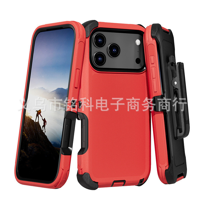 Suitable for Iphone17Pro Three-Proof Mobile Phone Case, Anti-Fall Heavy-Duty Protective Case, Robot Mobile Phone Case Suitable for Iphone17Pro Three-Proof Mobile Phone Case, Anti-Fall Heavy-Duty Protective Case, Robot Mobile Phone Case
