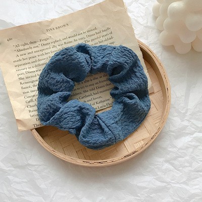 퍼프 결장 헤어 링 네이비