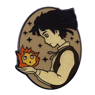 Castle Anime Backpack Pendant Glitter Badge Anime Fan Decoration