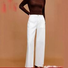 EP高端系列设计感高腰天丝棉直筒牛仔裤2025早秋新款